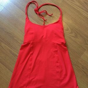 Lululemon Bright Red Halter Tank Size 6